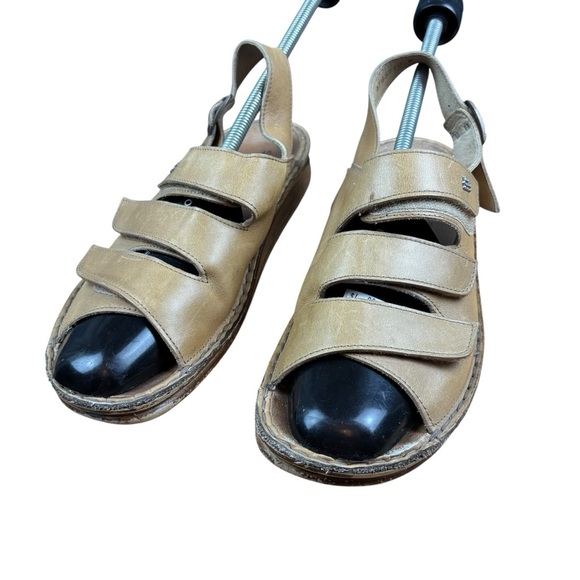Finn Comfort Women’s Malindi Sand Color Leather Sandals Sz EU 40/US 8.5 - Picture 1 of 11